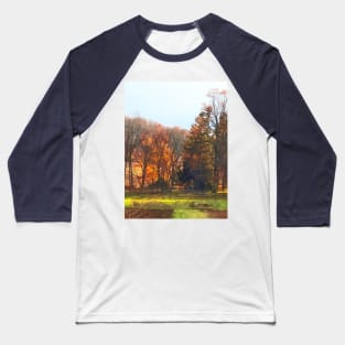 Farms - Autumn Farm With Harrow Baseball T-Shirt